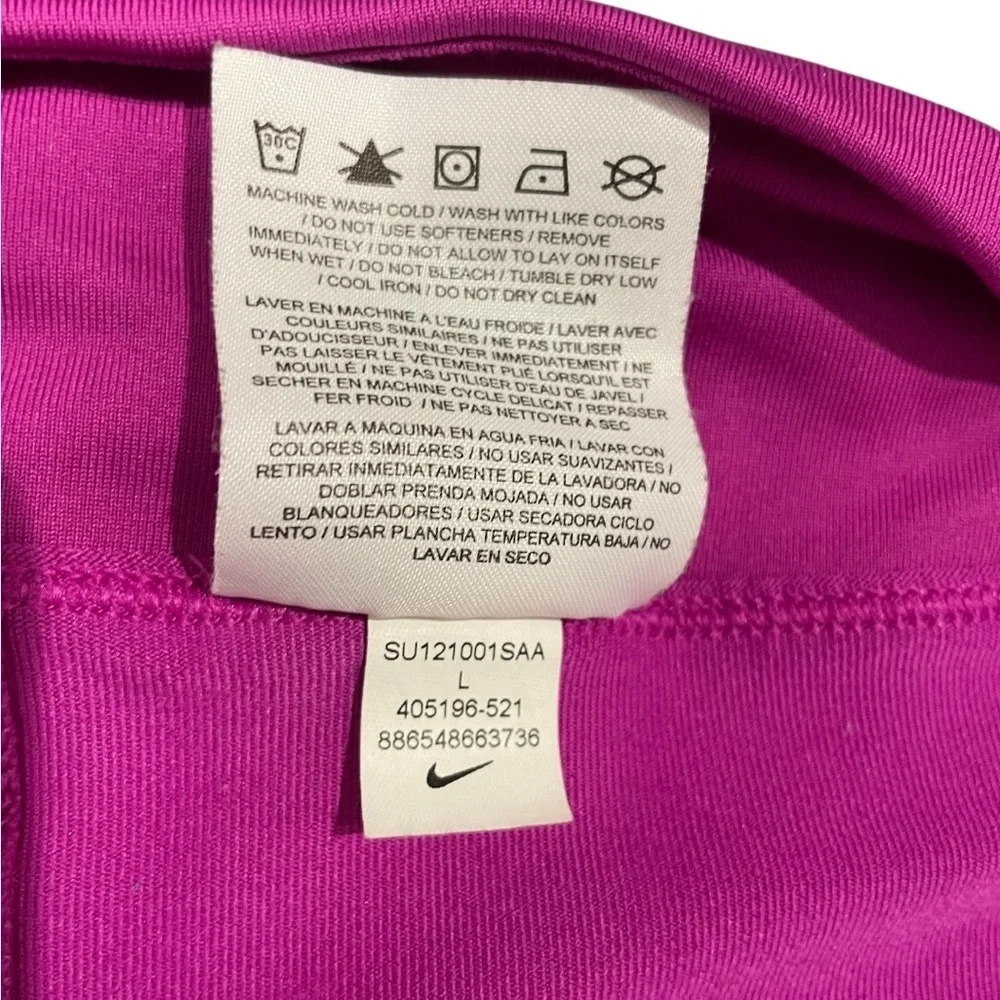Nike Dri-fit Power Pleat Tennis Skirt Fuchsia Womens 87% poly 13% spandex EUC L